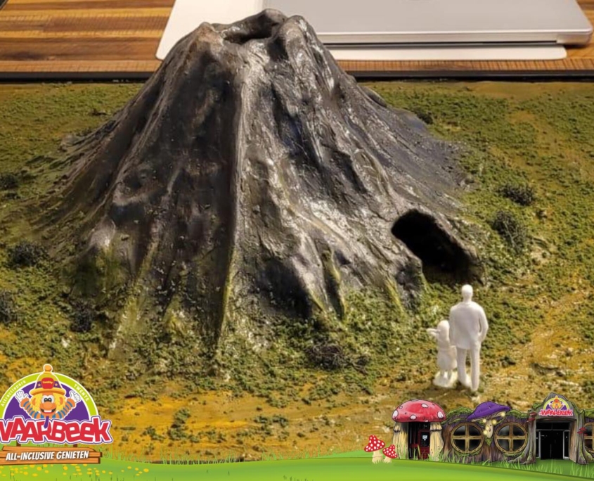 dinofabriek en vulkaan in hengelo